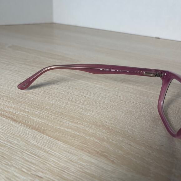 Ray-Ban RB5228 2126 Eyeglasses Red Pink Frames Only 53-17-140 - Picture 4 of 8